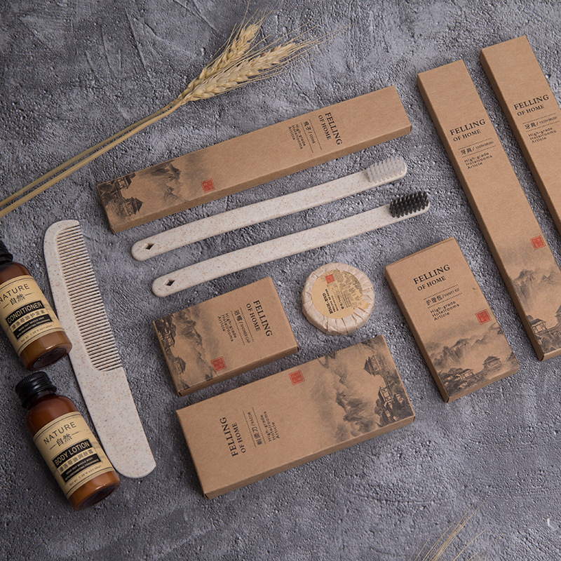 Оптовый набор одноразовых туалетных принадлежностей для гостиниц, зубная паста и зубная щетка, индивидуальная настройка