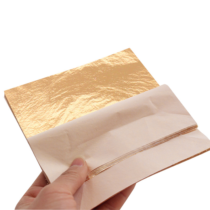 Nanjing Yongye Gold Foil Factory Direct Supply Flat Sticking Hand Grasp Furniture Copper Foil Aluminum Foil Decoration Painting Imitation Gold Foil Gold Foil Paper