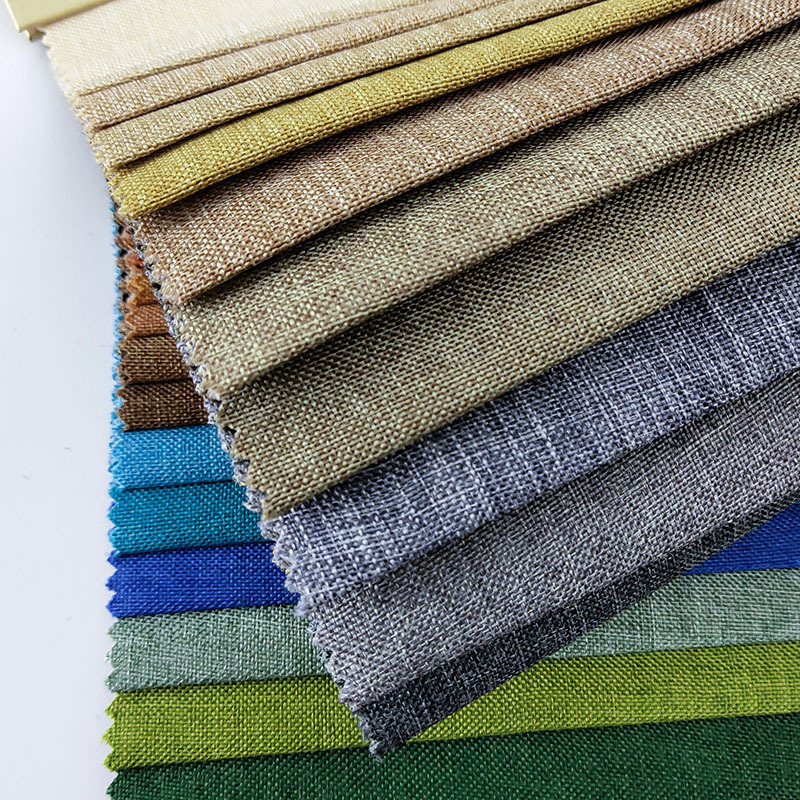 Cationic fine linen linen sofa fabric wholesale pillow soft bag shoes bag bag fabric imitation linen