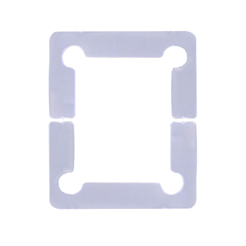 Bathroom clamp gasket transparent plastic film glass door hinge protector shower room hinge rubber pad factory outlet