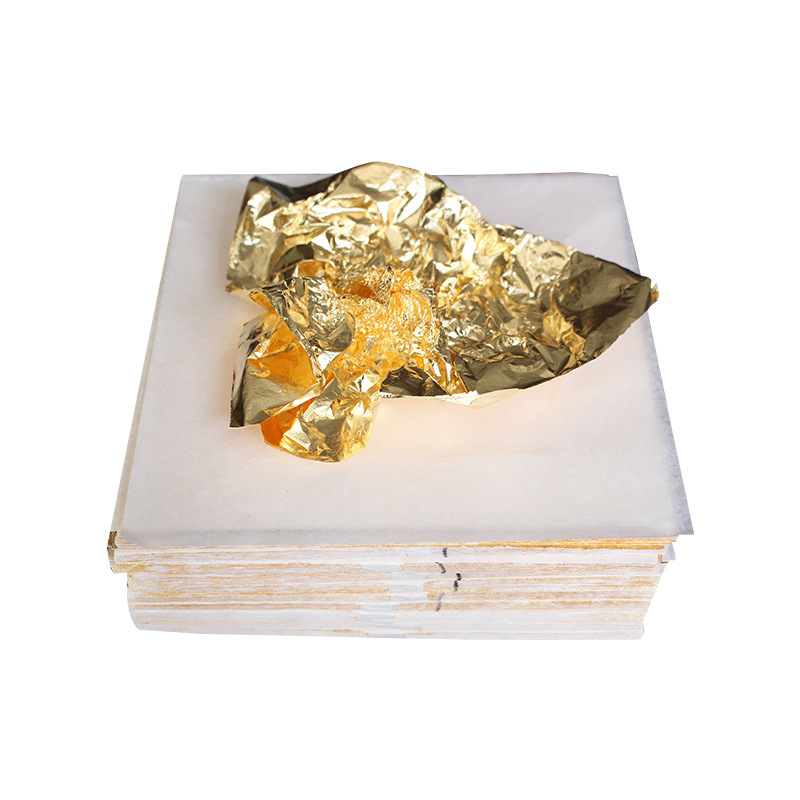 Nanjing Yongye Gold Foil Factory Direct Supply Flat Sticking Hand Grasp Furniture Copper Foil Aluminum Foil Decoration Painting Imitation Gold Foil Gold Foil Paper