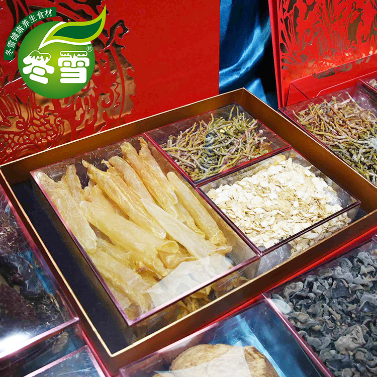 [New Year's Goods] Dragon and Phoenix Spell DIY Combination Morel Abalone Ganoderma lucidum cod gum yellow gum Agaricus blazei Murill