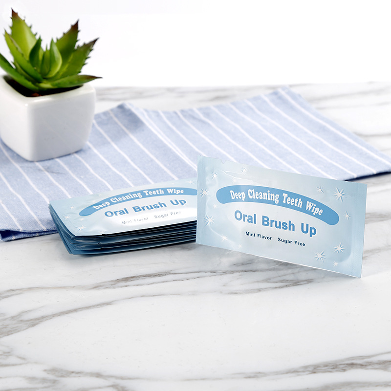 Tooth Wipes, Finger Cots Wipes, Teeth Whitening, Disposable Tooth Wipes to Clean the Mouth