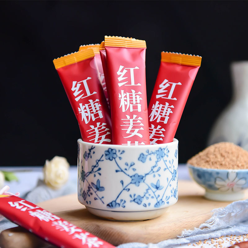 Чай из корня имбиря с коричневым сахаром Huarun, сладкие частицы 10г, оптовая продажа, мгновенный напиток из имбиря