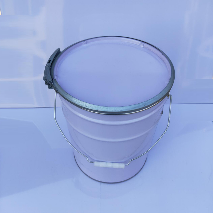 Customized 10L paint bucket tinplate metal powder packaging bucket 10L paint water-based solvent chemical bucket