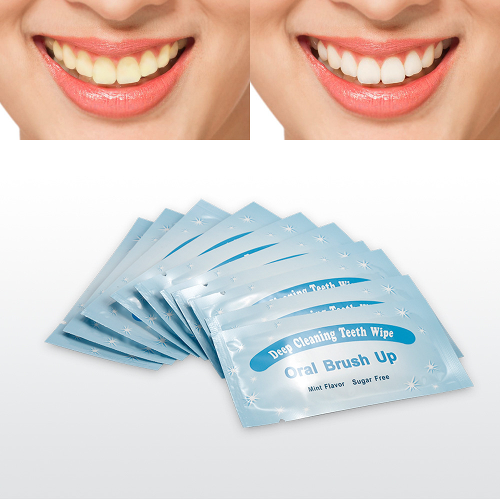 Tooth Wipes, Finger Cots Wipes, Teeth Whitening, Disposable Tooth Wipes to Clean the Mouth