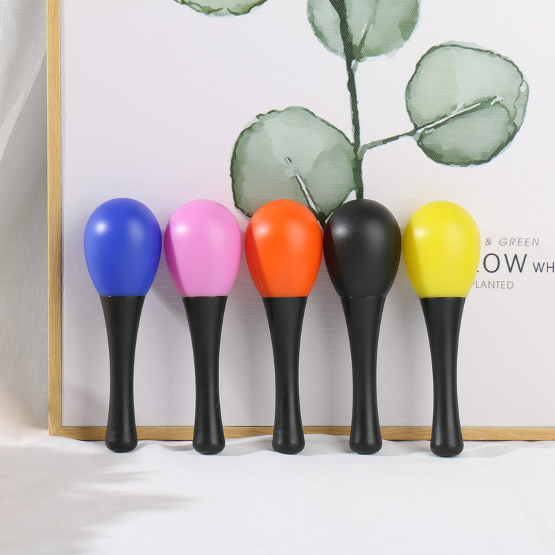Plastic Small Sand Hammer Orff Kidsren's Percussion Instrument Manufacturer Wholesale Kindergarten Teaching Aids Plastic Sand Ball Sand Hammer
