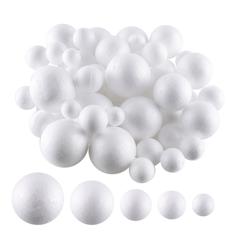 Foam Ball Round Ball Large White Hollow Kindergarten Wedding Solid Handmade DIY Styrofoam Round Half Decoration