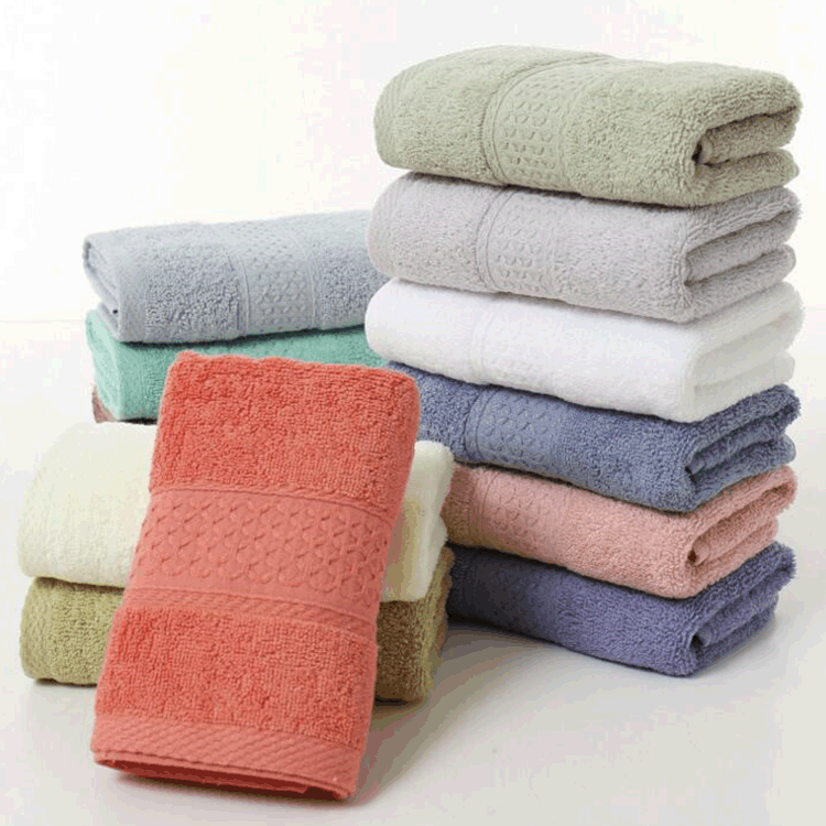 All cotton plain color cut off foreign trade cross-border export towel bath towel square towel bath towel wholesale gift towel