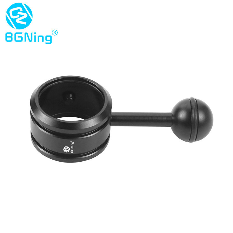 BGNING diving light electric Collet aluminum alloy ball head clamp underwater photography lighting equipment flashlight bracket