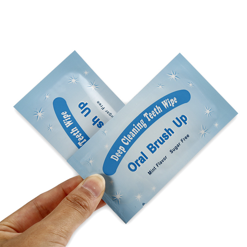 Tooth Wipes, Finger Cots Wipes, Teeth Whitening, Disposable Tooth Wipes to Clean the Mouth