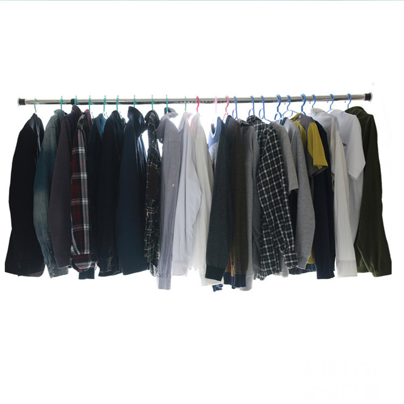 Indoor clothes rod non-perforated clothes rod shower curtain rod bathroom bedroom clothes rod wholesale curtain rod telescopic rod