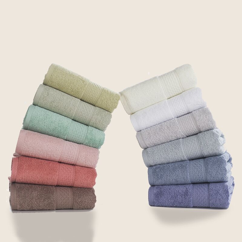 All cotton plain color cut off foreign trade cross-border export towel bath towel square towel bath towel wholesale gift towel