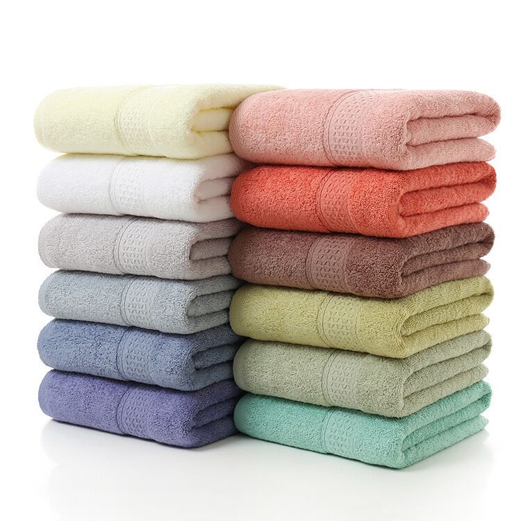 All cotton plain color cut off foreign trade cross-border export towel bath towel square towel bath towel wholesale gift towel