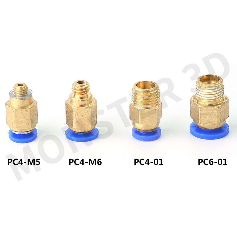 3D printer quick connector pneumatic quick connector PC4-M6 4-01 6-01 straight through quick plug penetration