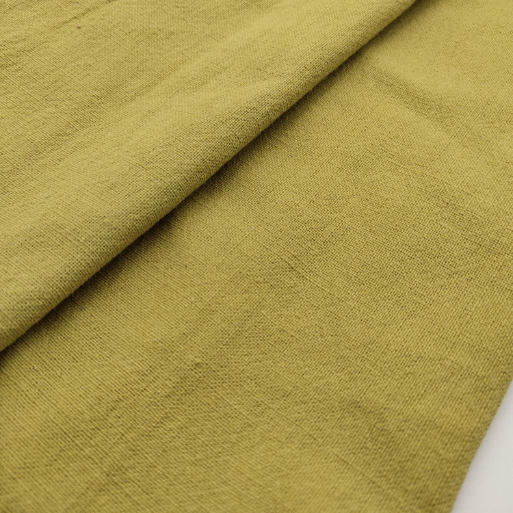 Cotton Linen Slub 8*8 Women's Clothing Tang Suit Tea Art Imitation Linen Sand Wash Water Fabric Tang Suit Chinese Style Fabric Cotton