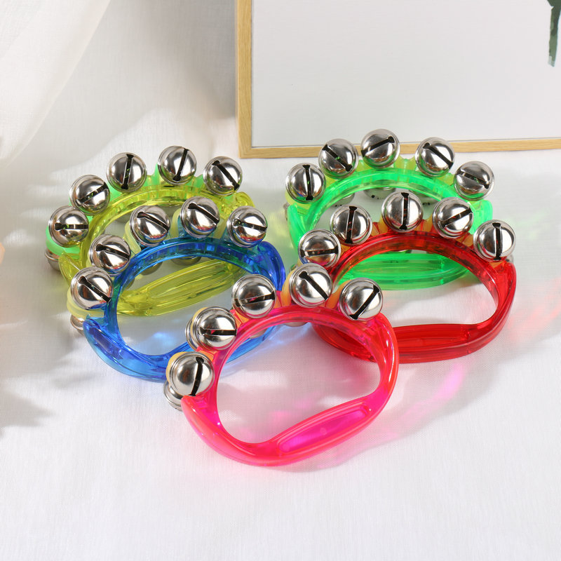 Прозрачная струна колокольчик Орфа детский перкуссионный инструмент на запястье колокольчик для сопровождения детских выступлений оптом