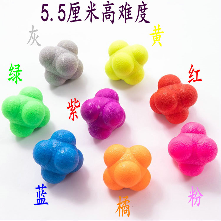 Hexagon reaction ball sensitive change of direction ball agile training speed ball reaction training throw ball sensor training