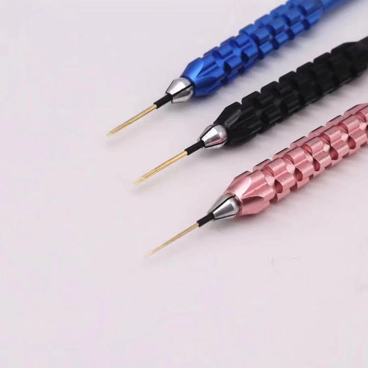 Tattoo Embroidery Needle Piece Golden Fogging Pen Magic Needle Round Three Round Five Closing Handmade Fog Eyebrow Needle Small Gold Needle Semi-Permanent Fog Needle