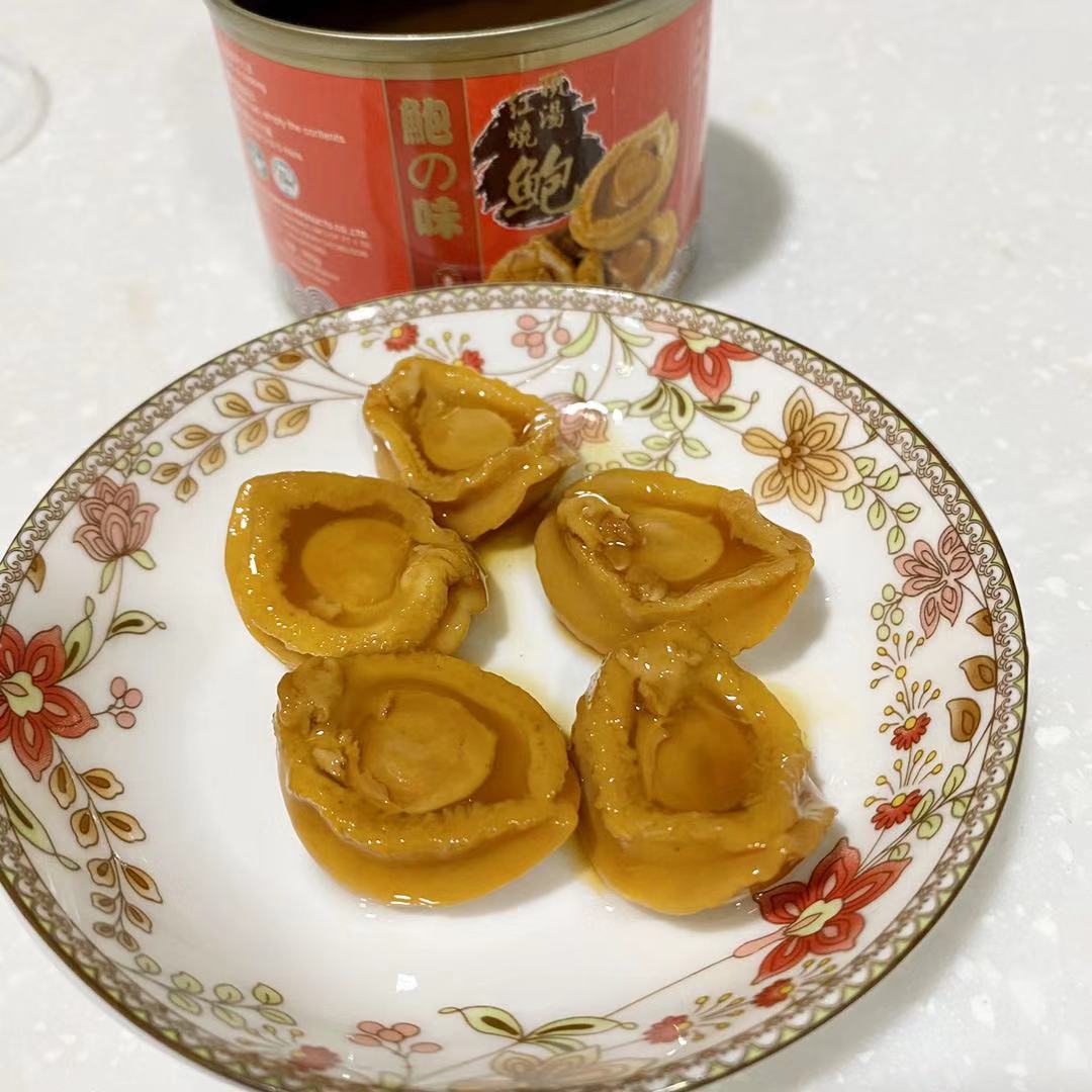Canned Ready-To-Eat Braised Abalone, 4-5 Pieces, with Abalone Sauce, Ready-To-Eat Seafood