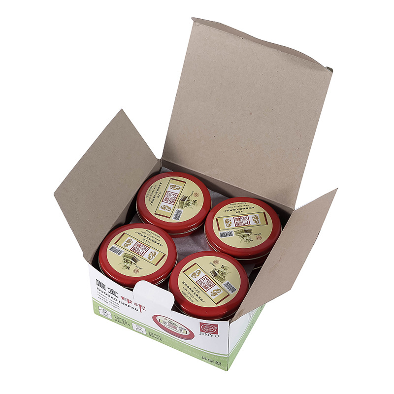 The Shopkeeper Recommends Jinyu Brand Round Iron Box Cloth Craft Ink Pad Ink Pad No. 3 No. 6 No. 12 Red Cinnabar Oil