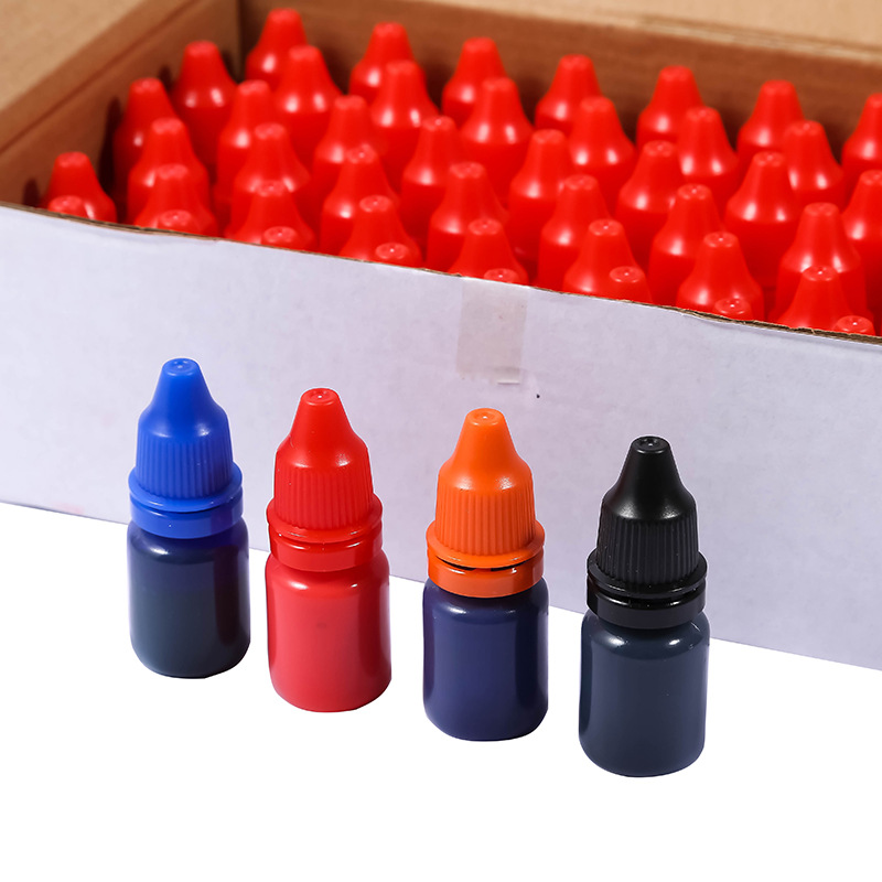 The Shopkeeper Recommends Photosensitive Ink Red Cap Bottled Stamp Special Consumables Colorful Ink Vial 10 ml