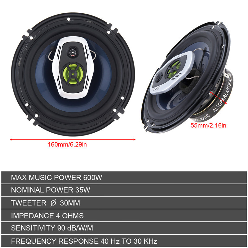 Pin wholesale car motorcycle car speaker thin car speaker 1683 6.5 inch front and rear door speaker