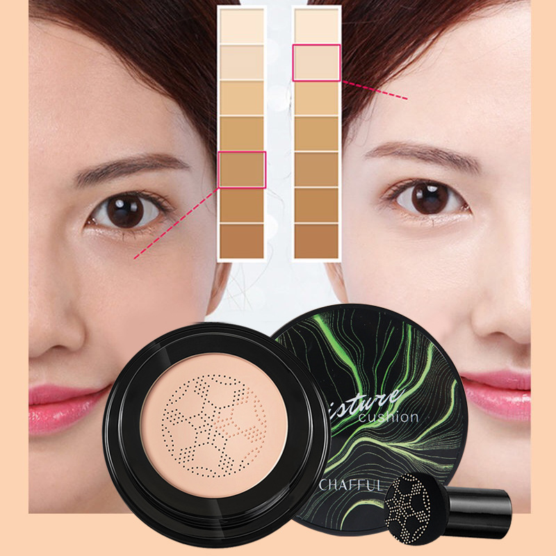 Authentic Xiangfuer Mushroom Head Air Cushion Bb Cream Concealer Isolation Liquid Foundation with Powder Puff Makeup Cross-Border Air Cushion Cc