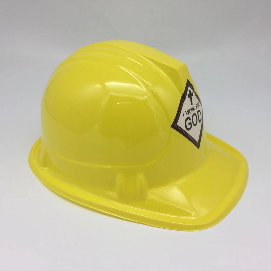 Disposable color plastic children's engineering cap toy cap PVC party Children's cap stage performance cap