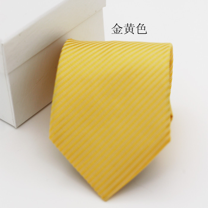 Formal Business 8cm Men's Tie Wedding Solid Color Tie 10 Colors Professional Solid Color Striped Tie Suit