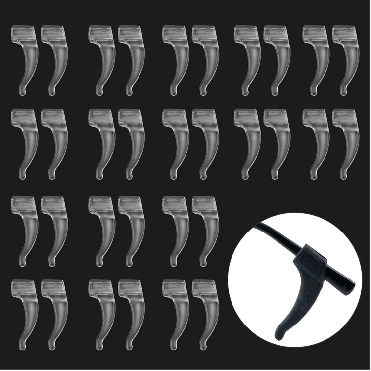 Силиконовые накладки для очков, антискользящие, ушные крючки, защитные накладки, аксессуары для очков