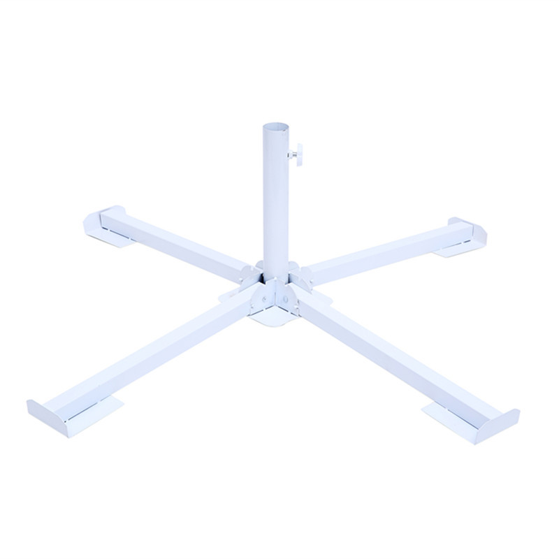 Floor Push Umbrella Base Microbusiness Stall Four-legged Umbrella Stand Cross Folding Umbrella Stand Beach Accessories Advertising Umbrella Stand Portable