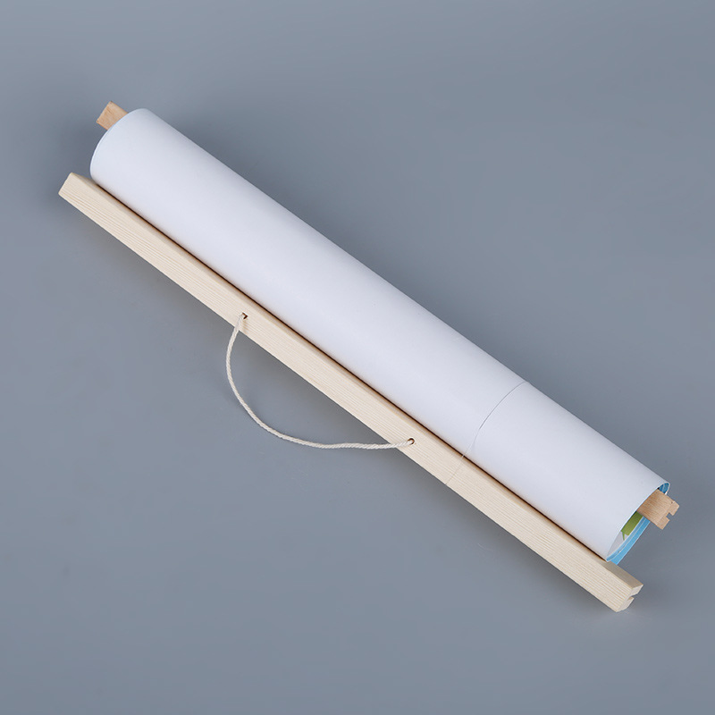 Hanging shaft solid wood poster clip slotted non-magnetic solid wood hanging shaft cross-border hot-selling flag pole decorative painting pole