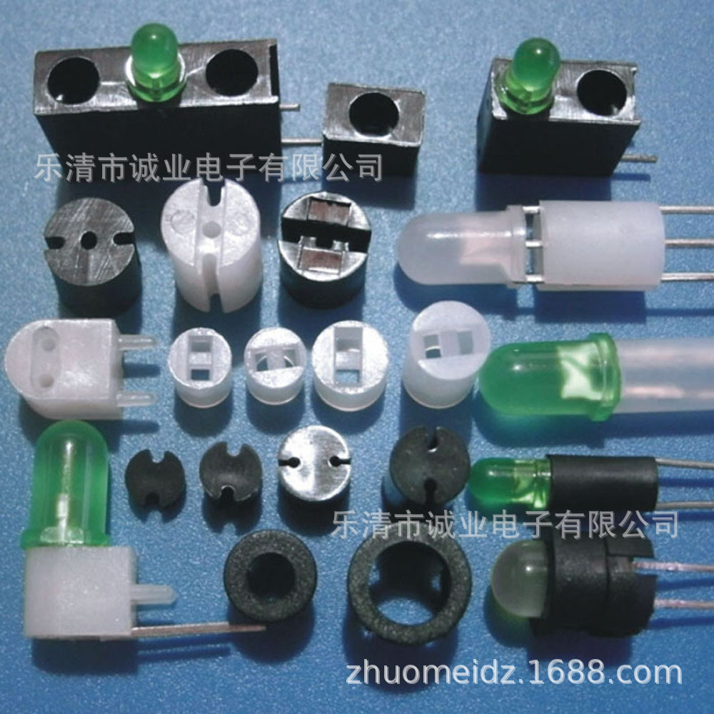 Wholesale double hole LED lamp holder LED isolation column LED indicator lamp holder diode lamp post LED round body pad high column