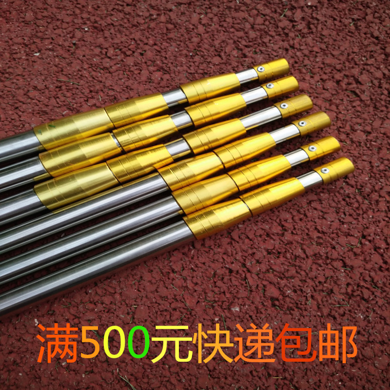 Factory wholesale fishing accessories stainless steel wire rod 2.1 meters 3 meters telescopic harpoon rod fishing gear wire rod