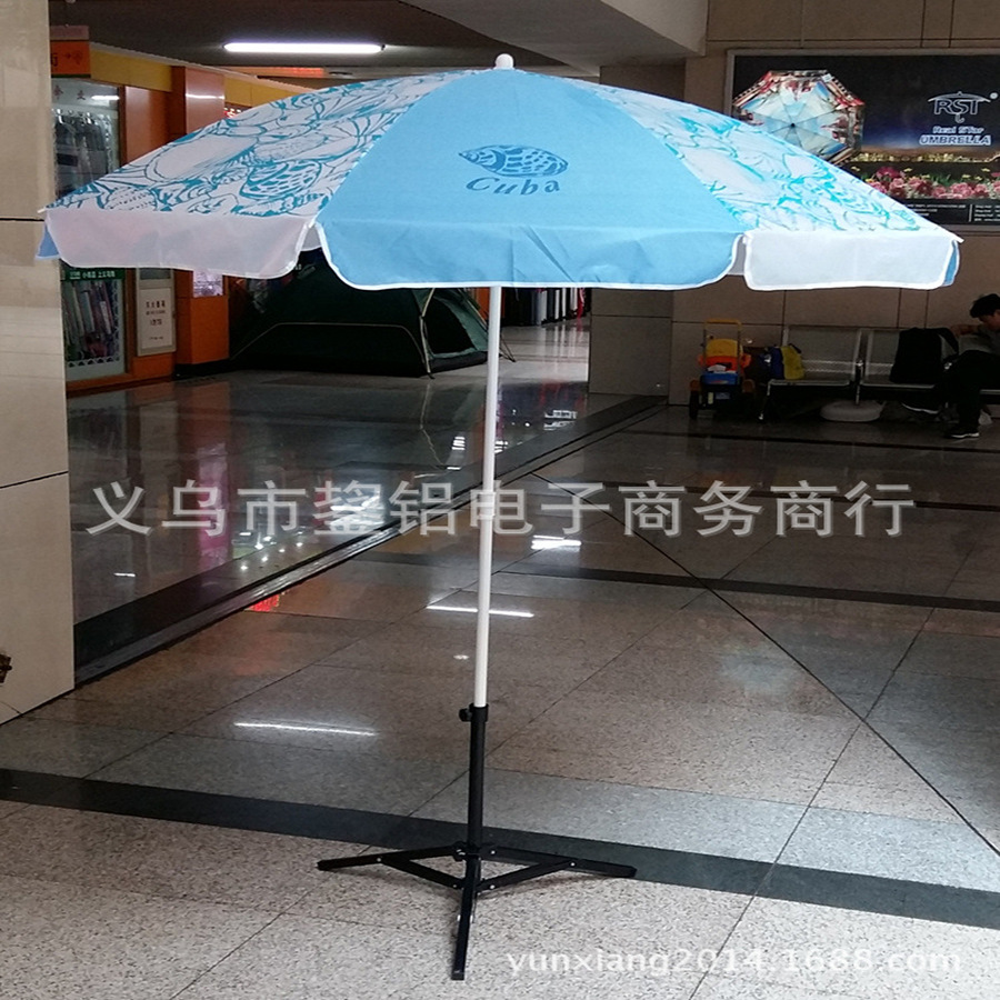 Factory direct 85cm outdoor polyester beach umbrella landscape/Stripes/color matching/monochrome sun umbrella printable advertising