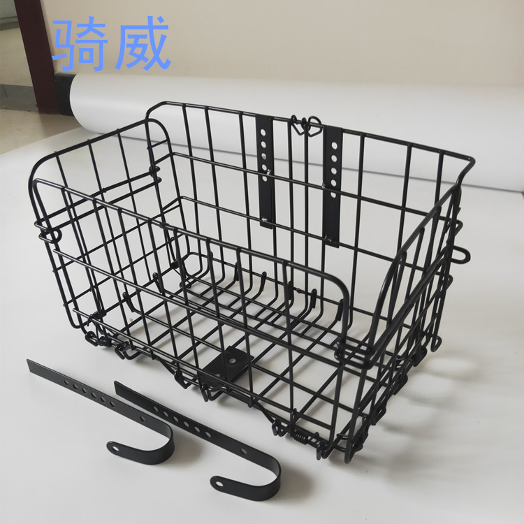 Висячая корзина для горного велосипеда, съёмная железная корзина с крючком