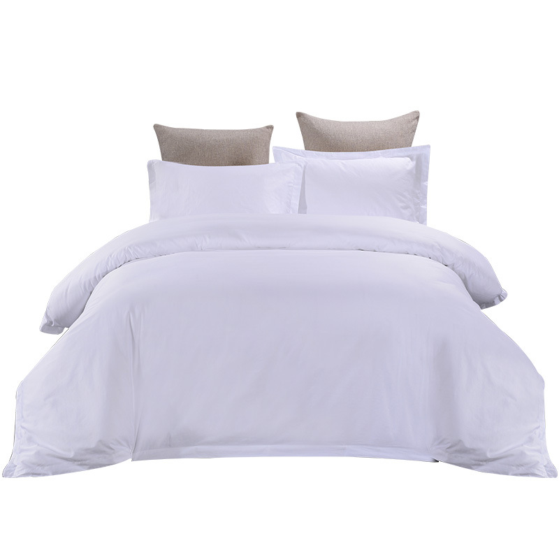 Five-Star Hotel Cotton White Satin Four-Piece Set Custom Wholesale B&B Bedding Manufacturer Hotel Same Style