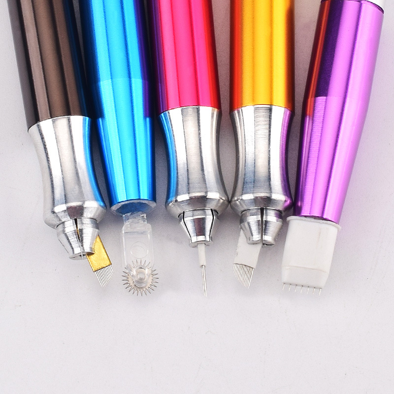 Factory direct sales double head tattoo embroidery pen No.22 eyebrow tattoo pen Korean multi-functional tattoo handmade pen portable