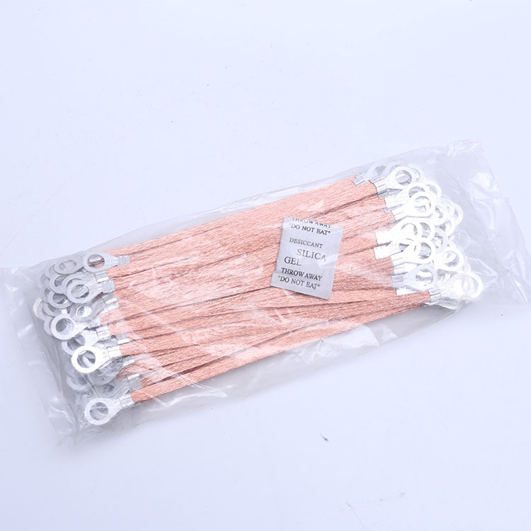 Copper clad aluminum bridge grounding wire copper braided electric box connection conductive jumper 2.5 4 6 Square