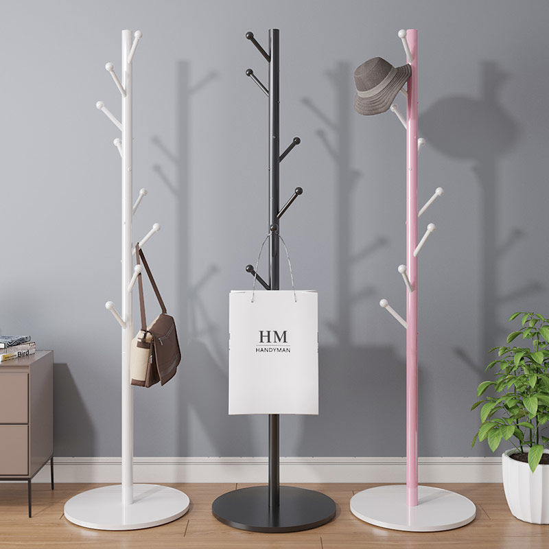 Coat Rack Floor Bedroom Simple Hanger Household Drying Hanger Bag Rack Assembly Economical Storage Rack