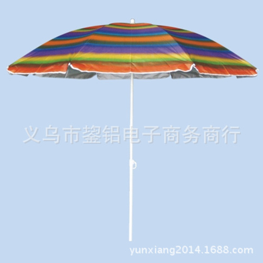 Factory direct 85cm outdoor polyester beach umbrella landscape/Stripes/color matching/monochrome sun umbrella printable advertising