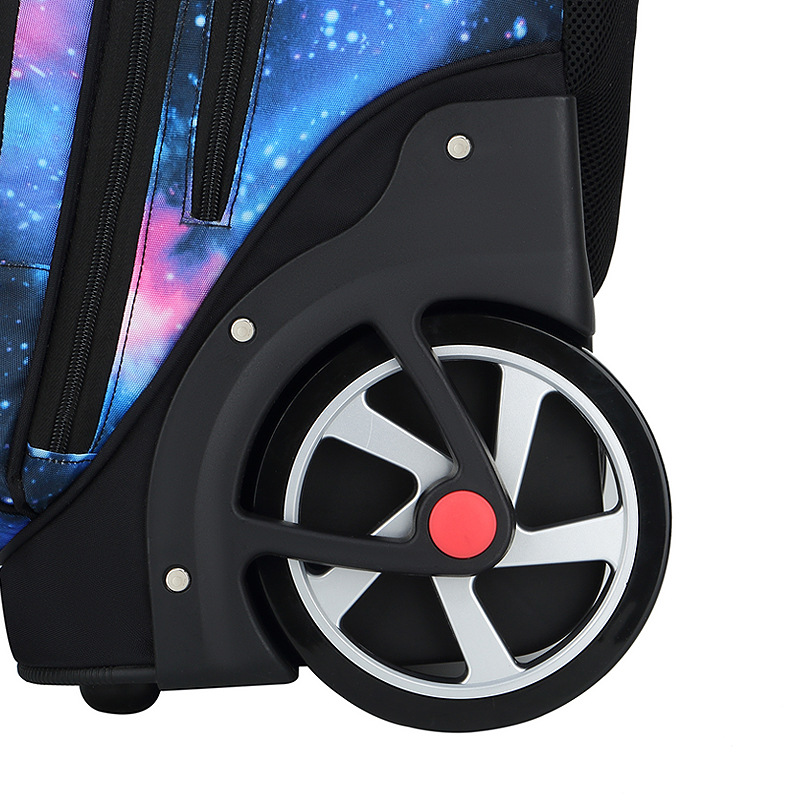 Junior high school children's trolley schoolbag primary school boys big wheels climbing girls middle school students large capacity trolley schoolbag