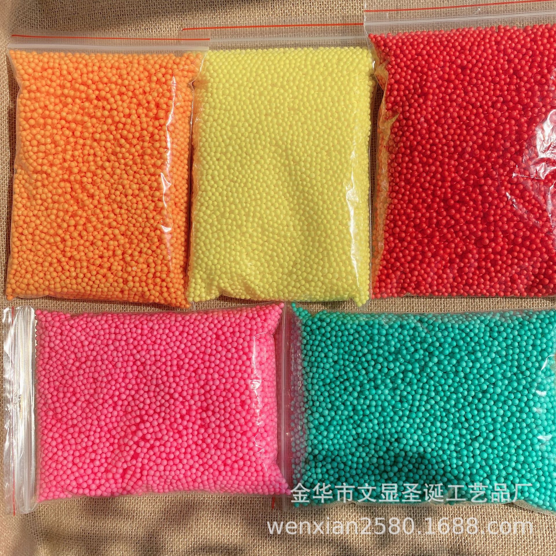 Color foam ball foam particles 3-5mm color particles macaron handmade DIY material slim particles