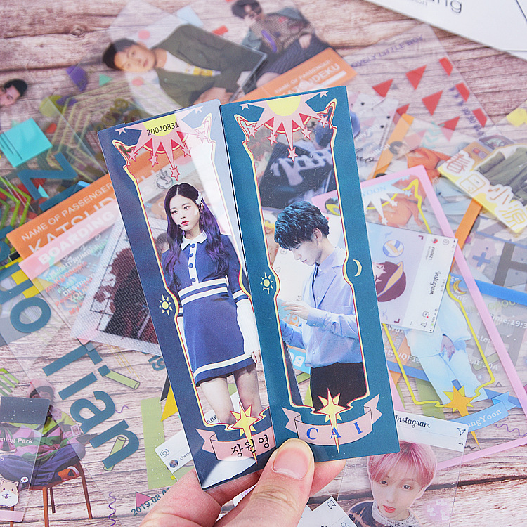 Transparent Card Customization Transparent Ins Support Card Production Peripheral Star Animation Wang Su Small Card Tarot Card Transparent Card Customization