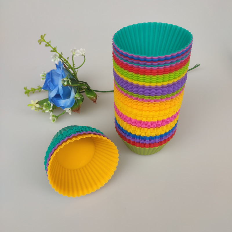 Cake Cup Silicone Cake Mold Round Marfen Cup Baking Mold 7cm Cake Cup Silicone Pudding Cake Mold