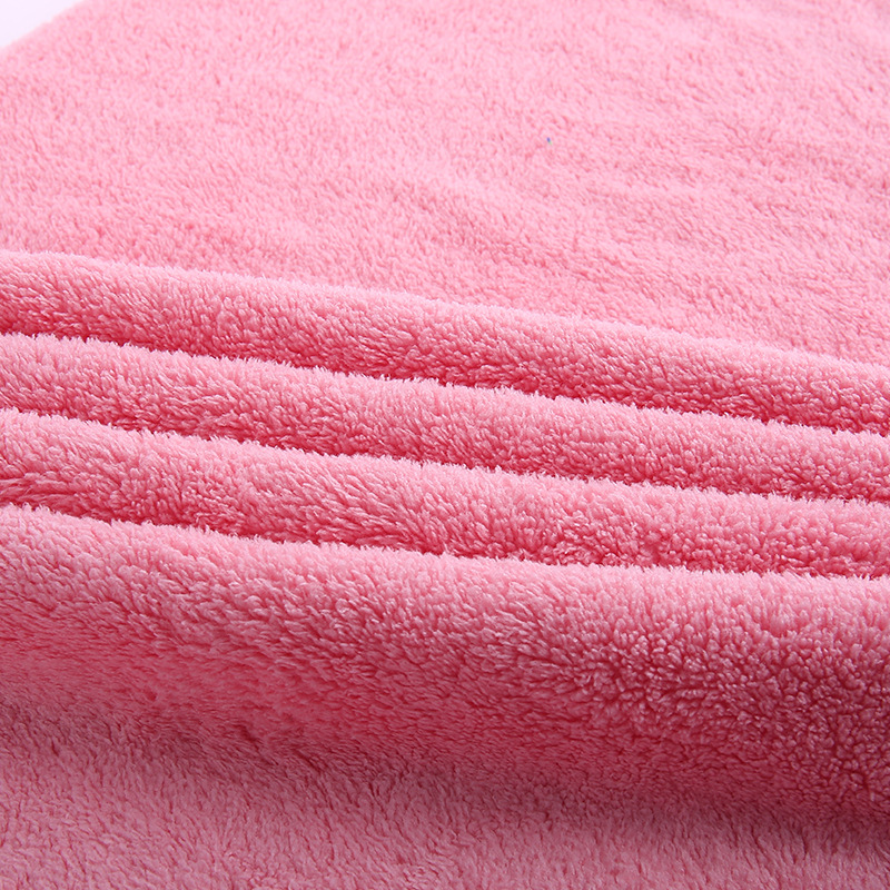 Factory in stock coral fleece towel plain absorbent face towel company welfare staff gift towel wholesale