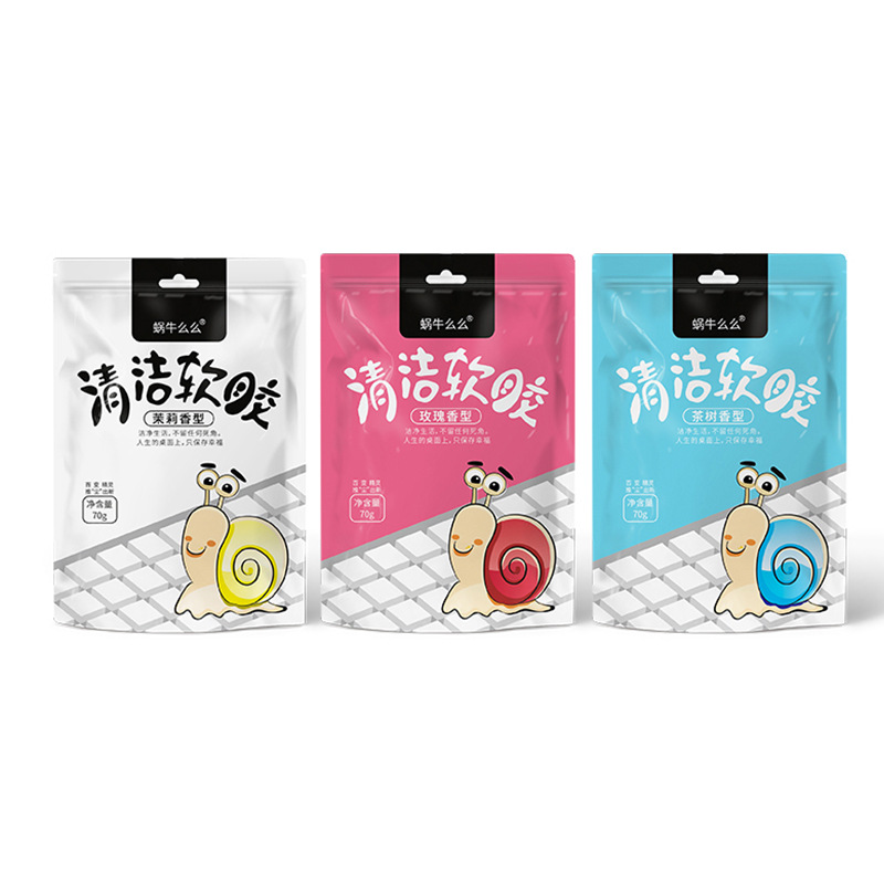 Shake the sound snail MUA home car dual-purpose air outlet dust removal glue car cleaning glue keyboard plant soft glue cleaning glue