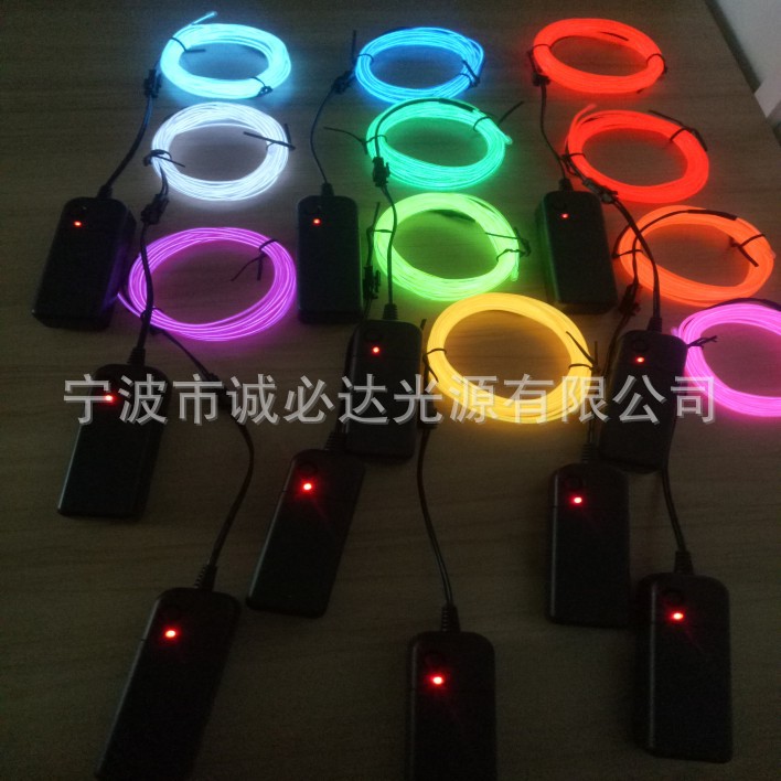 2.3мм светящаяся линия холодный свет светящаяся маска специальный автомобильный атмосферный свет 2.8мм с железной проволокой внутри