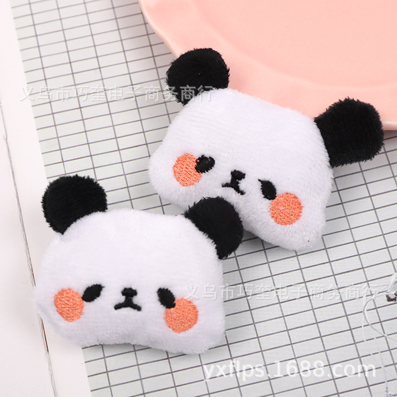 Super cute plush toy accessories doll head cartoon animal head cartoon accessories accessories panda head clothing accessories